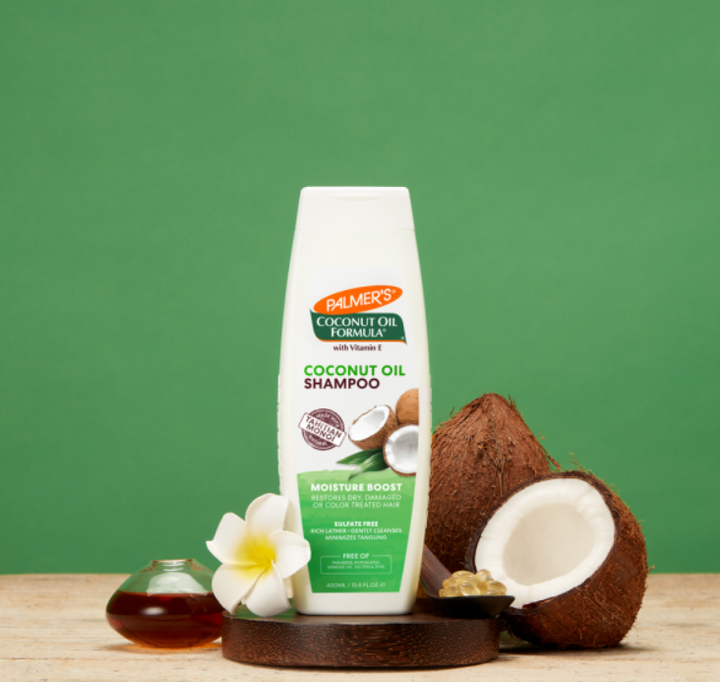 PALMER'S Coconut Oil Formula Moisture Boost Shampoo - 400ml |بالميرز شامبو معزز للرطوبة مع زيت جوز الهند للشعر الجاف والتالف - 400 مل