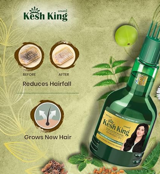 Kesh King Scalp And Hair Medicine Ayurvedic Oil - 300ml | كيش كينج زيت للفروة و الشعر - 300 مل