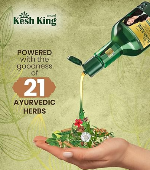 Kesh King Scalp And Hair Medicine Ayurvedic Oil - 300ml | كيش كينج زيت للفروة و الشعر - 300 مل