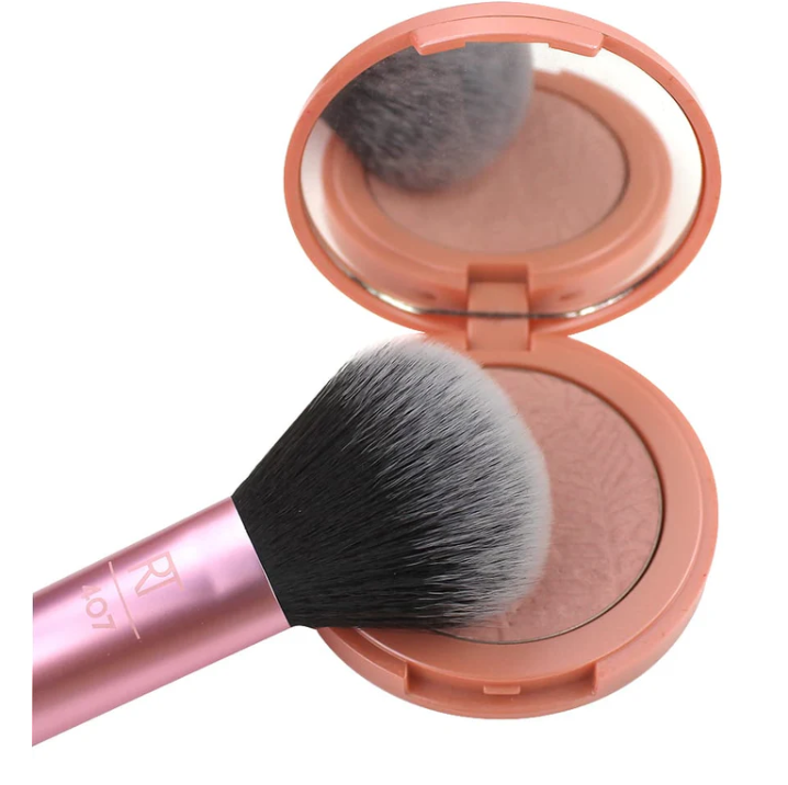 Real Techniques Mini Brush For Foundation + Blush | ريل تكنيك فراشي مكياج بالحجم الصغير - قطعتان