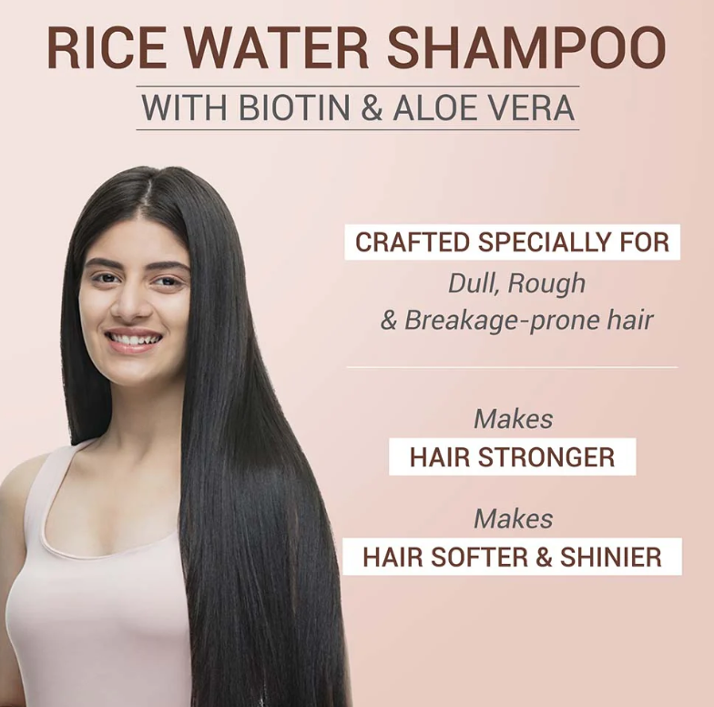 SESA Rice Water Shampoo With Biotin & Aloe Vera - 300ml | سيزا شامبو بماء الارز والبيوتين والالوفيرا - 300 مل