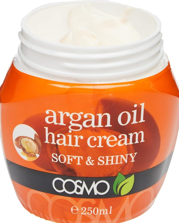 COSMO Argan Oil Soft & Shiny Hair Cream - 250ml | كوزمو بلسم للعناية بالشعر بزيت الارغان - 250 مل