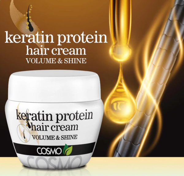 COSMO Keratin Protein Volume & Shine Hair Cream - 250ml | كوزمو كريم الشعر بالكيراتين للمعان والحجم - 250 مل