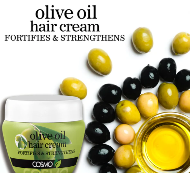 COSMO Olive Oil Fortifies & Strengthens Hair Cream - 250ml | كوزمو كريم بزيت الزيتون لتقوية الشعر - 250 مل