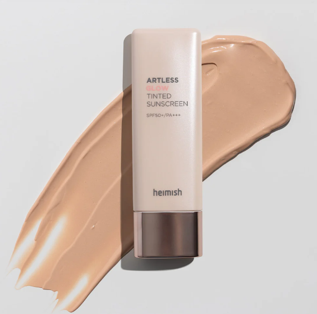 heimish Artless Glow Tinted Sunscreen Spf 50+ph+++ -  40ml | هيميش سيروم واقي شمسي مضيئ للبشرة spf50+ - 40 مل