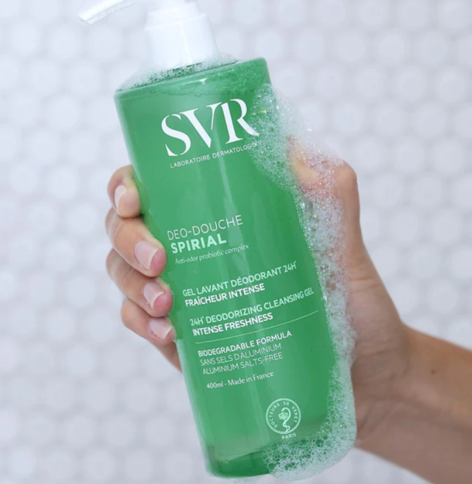 SVR Spirial Deo-douche Cleansing Gel - 400ml | اس في ار غسول جل 2 في 1 - 400 مل