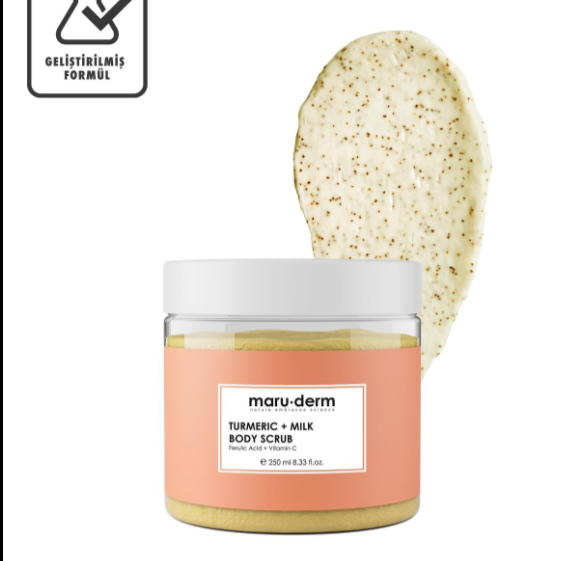 maru.derm Turmeric + Milk Body Scrub - 250ml | مارو.ديرم مقشر الجسم بالكركم - 250 مل