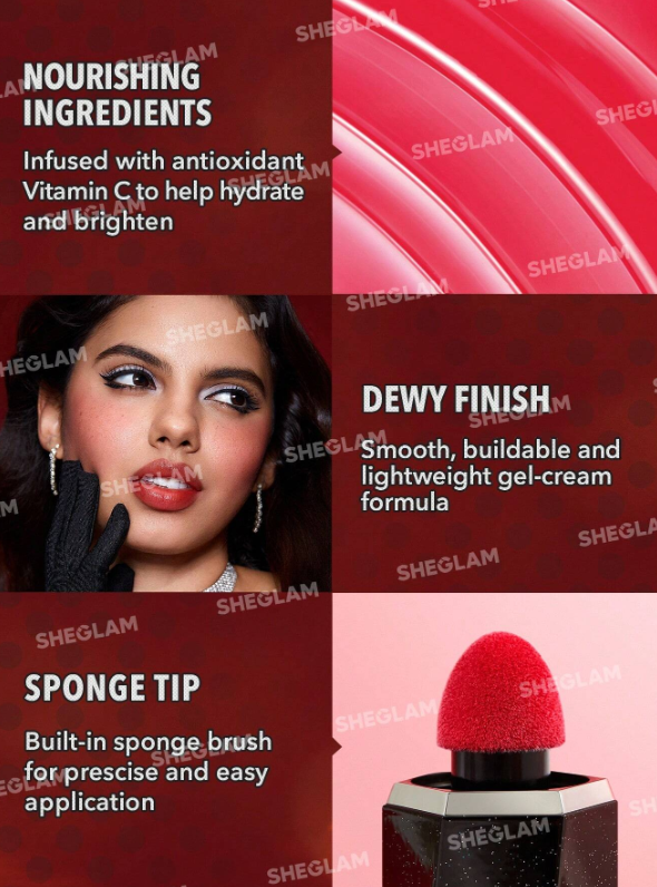 SHEGLAM Liquid Blush Marilyn Monroe design - 5ml | شيكلام بلاش سائل - 5 مل