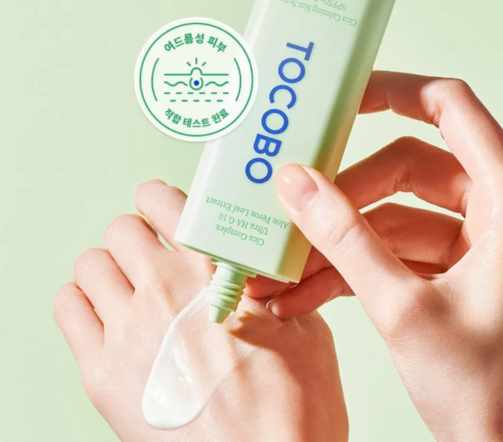 TOCOBO Cica Calming Sun Serum Spf50 - 50ml | توكوبو كريم واقي شمسي مهدئ و مرمم spf50 - 50 مل
