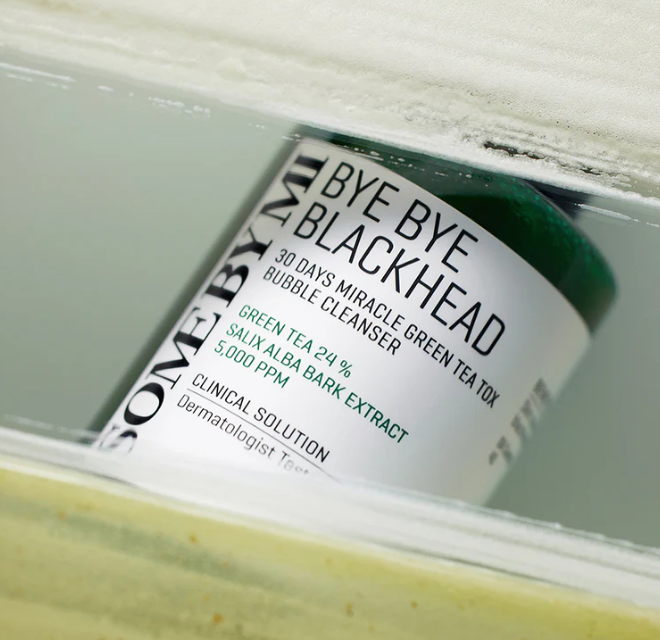 SOME BY MI Bye Bye Blackhead 30 Days Green Tea Tox - 120g | سوم باي مي منظف مقشر للرؤوس السوداء بالشاي الأخضر - 120 غرام