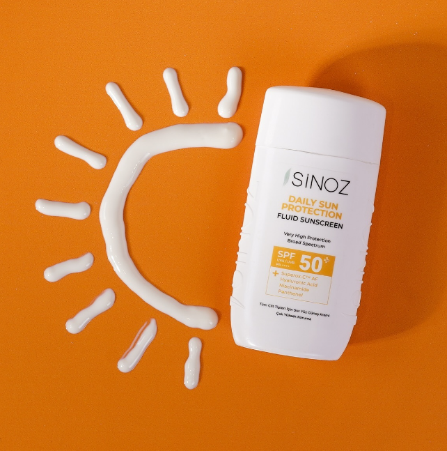 SiNOZ Spf50+ Daily Use Fluid Sunscreen - 50ml | سينوز واقي شمسي سائل يومي spf50+ - 50 مل