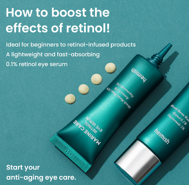 heimish Marine Care Retinol 0.1% Eye Serum - 30ml | هيميش سيروم الريتينول 0.1% حول العين - 30 مل