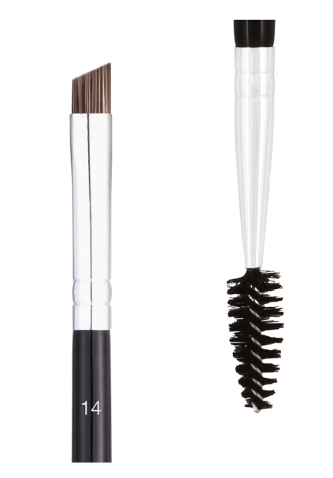 ANASTASIA BEVERLY HILLS 14- Dual - Ended Firm Detail Brush | انستازيا فرشاة مائلة ومدببة مزدوجة الطرف رقم 14
