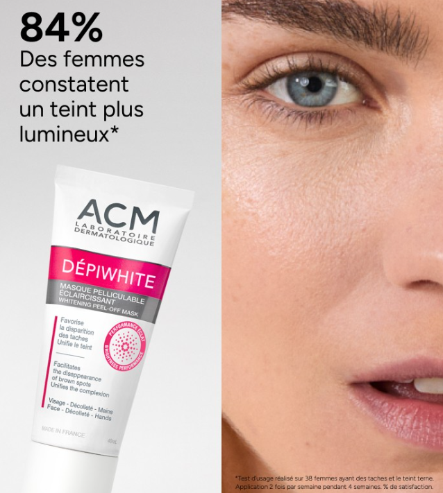 ACM depiwhite Whitening Peel Off Mask - 40ml | اي سي ام قناع مضاد للتصبغات للوجه - 40 مل