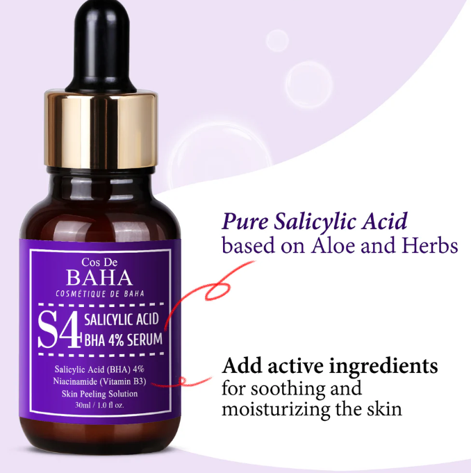 COS DE BAHA Salicylic Acid Bha 4% Serum - 30ml | كوز دي باها سيروم الساليسيليك اسيد 4% - 30 مل