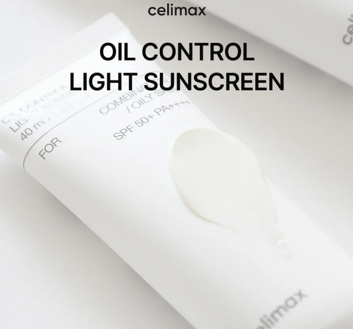 celimax OIL CONTROL Light Sunscreen  - 40ml | سيليماكس واقي شمسي خفيف الوزن - 40 مل