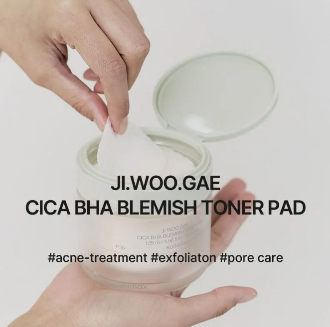 celimax Ji Woo Gae Cica BHA Blemish Toner Pad - 170ml | سيليماكس فوط تونر بالسيكا و ال BHA - 170 مل