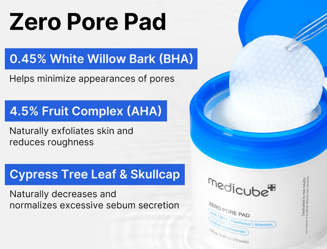 Medicube ZERO PORE PAD 2.0 - 70pcs | ميدي كيوب وسائد تونر - ٧٠ قطعة