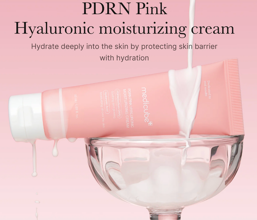 Medicube PDRN PINK HYALURONIC MOISTURIZING CREAM - 50ML | ميدي كيوب كريم مرطب بالهيالورونيك اسيد - ٥٠ مل