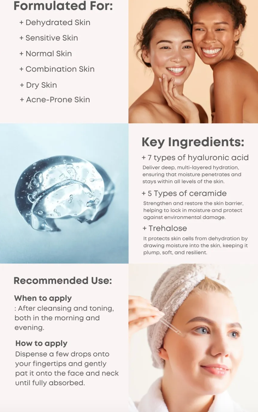 NINE LESS Hydra-Max Deep Infusion Serum - 50ml | ناين ليس سيروم الترطيب العميق - ٥٠ مل