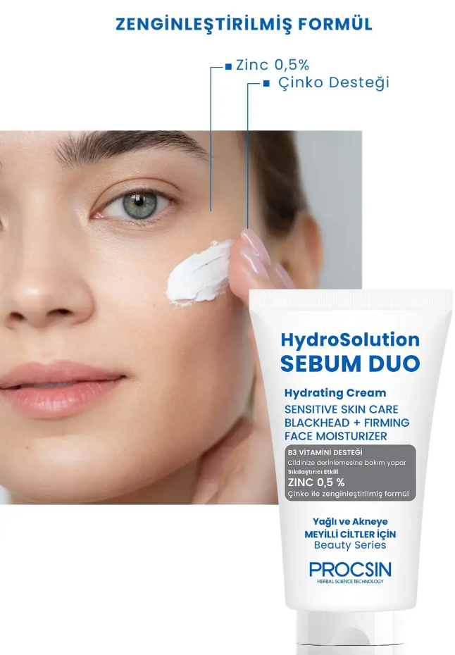PROCSIN Hydrosolution Sebum Duo Cream - 50ml | بروكسن كريم لتقليل افراز الزيوت - ٥٠ مل