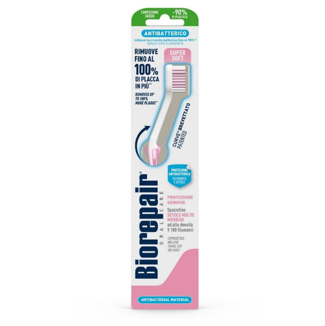 Biorepair Antibacterial Toothbrush Super Soft | بايوريبير فرشاة أسنان ناعمة و مضادة للبكيتيريا