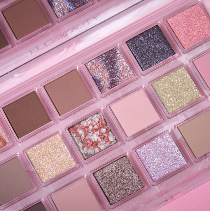 Huda Beauty Rose Quartz Eyeshadow Palette - 17.35g | هدى بيوتي باليت اي شادو - 17.35 غرام