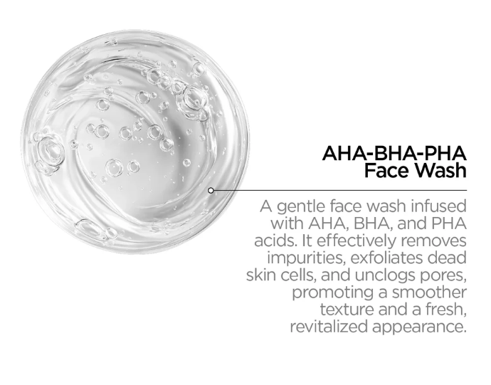 REVOX Zitcare Aha-Bha-Pha Face wash - 250ml | ريفوكس غسول بال aha - bha - pha لمحاربة حبوب البشرة - 250 مل