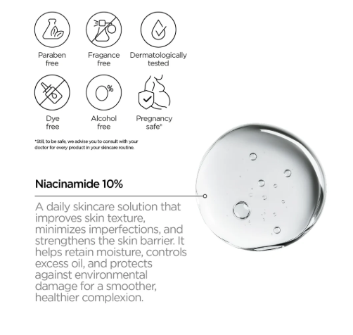 REVOX Just Niacinamide 10% Face Serum - 30ml | ريفوكس سيروم النياسيناميد 10% - 30 مل