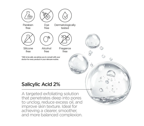 REVOX Just Salicylic Acid 2% Face Peeling Serum - 30ml | ريفوكس سيروم مقشر بالساليسيليك اسيد 2% - 30 مل