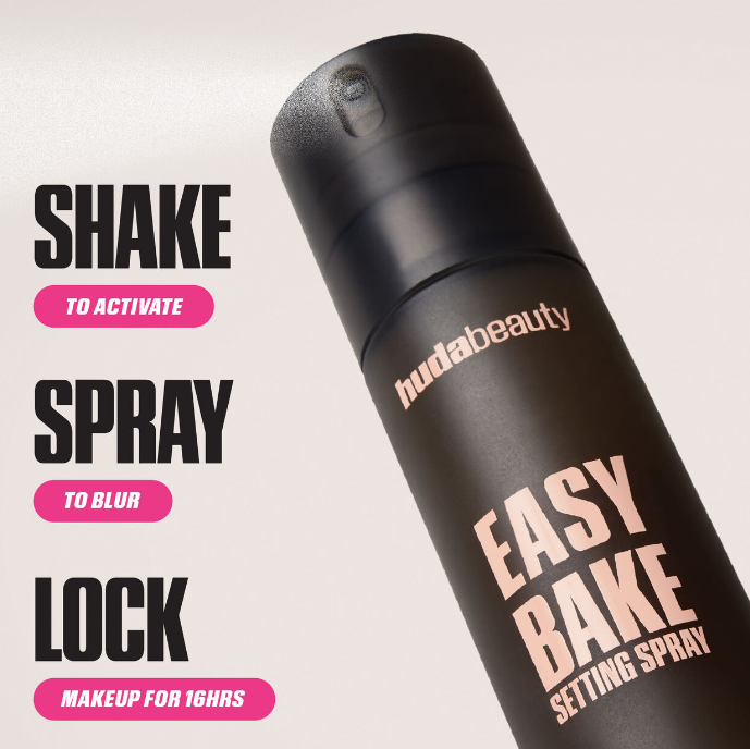 Huda Beauty Easy Bake Setting Spray - 100ml | هدى بيوتي بخاخ تثبيت المكياج - 100 مل