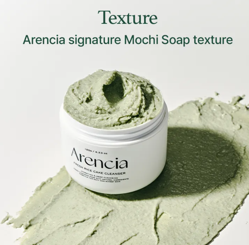 Arencia Fresh Green Rice Mochi Cleanser - 120g | ارنيسيا غسول من ماء الأرز - 20 غرام