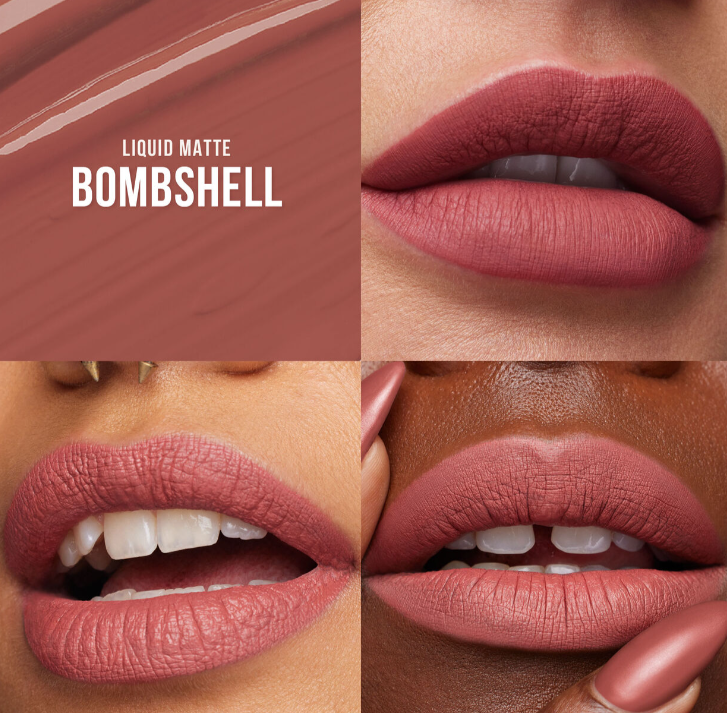 Beauty Bombshell Lip Duo Lip Set Lip Contour Liquid Matt Lipstick - 0.5gx4.2ml | هدى بيوتي مجموعة الشفاه Bombshell – إطلالة شفاه ممتلئة وماتية بأسلوب أيقوني