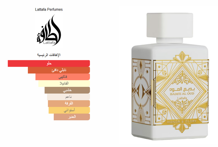 لطافة عطر بديع العود هونور ابيض - 100مل