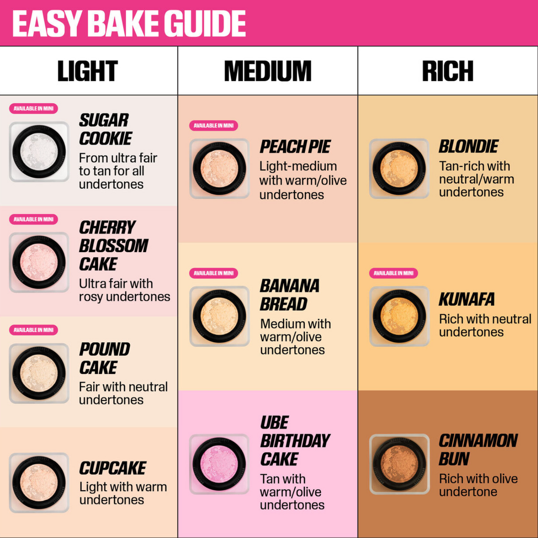 Huda Beauty Baby Bake Mini Easy Bake Loose Baking & Setting Powder - 6G | هدى بيوتي لوس باودر  6 جم