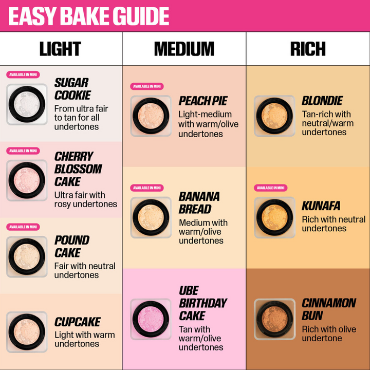 Huda Beauty Baby Bake Mini Easy Bake Loose Baking & Setting Powder - 6G | هدى بيوتي لوس باودر  6 جم