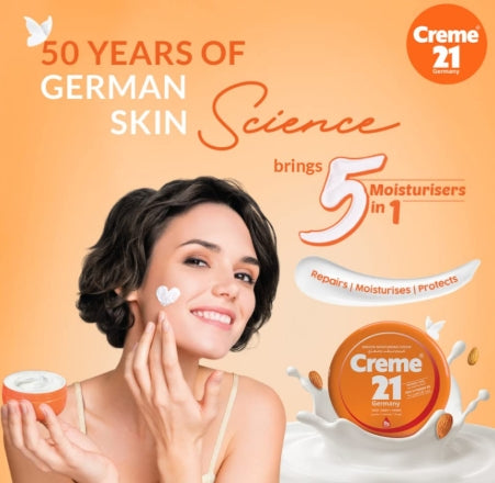 Creme21 Smooth Moisturizing Cream Normal Skin - 250ml | كريم 21 كريم مرطب للبشرة للبشرة العادية - 250 مل