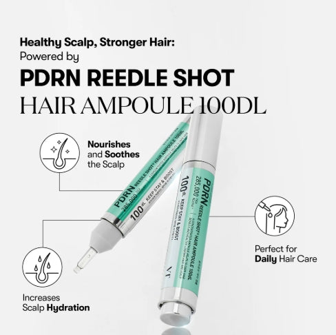 VT - PDRN Reedle Shot Hair Ampoule 100dL - 15ml | في تي كوزمتيك أمبول شوت - 15 مل