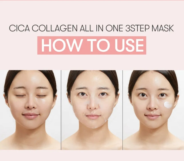 VT Cosmetics Cica Collagen All in One 3-step nourishing treatment | في تي كوزمتيك علاج متكامل ب 3 خطوات للبشرة