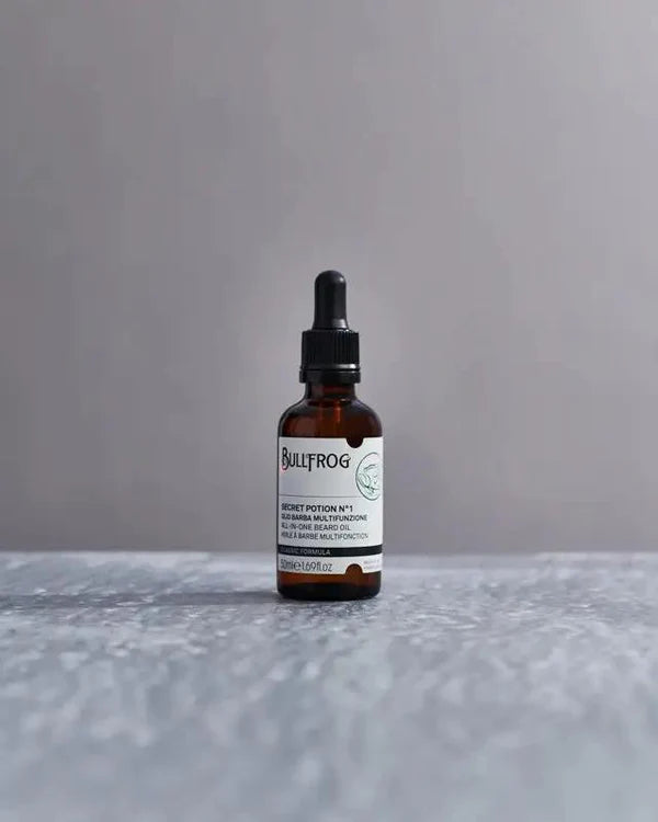 Bullfrog Olio Barba Multifunzione Secret Potion N.1 - 50ml | بولفروغ زيت للعناية باللحية - 50 مل