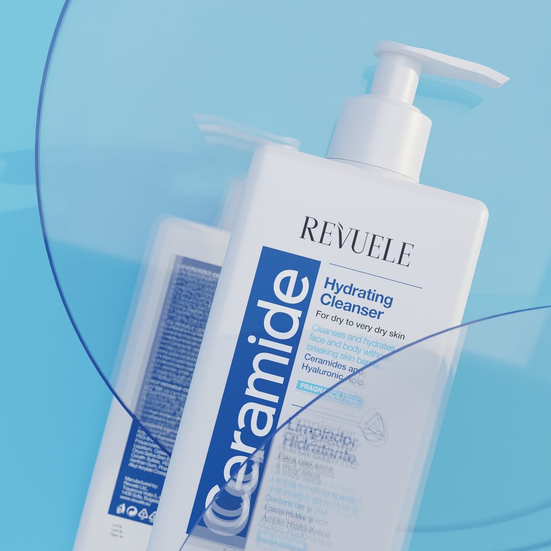 Revuele Ceramide Moisturizing cleanser with hyaluronic acid - Dry or very dry skin - 250ml | ريفويل غسول سيراميد للبشرة الجافة  - 250 مل