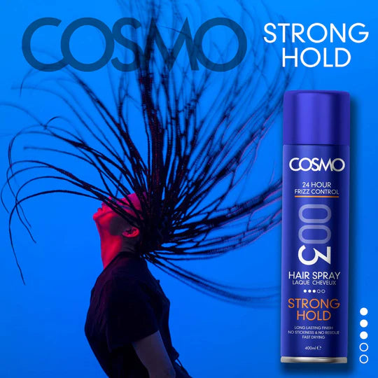 COSMO Hair Fixing Spray 003 Strong Hold - 400ml | كوزمو بخاخ تثبيت الشعر - 400 مل