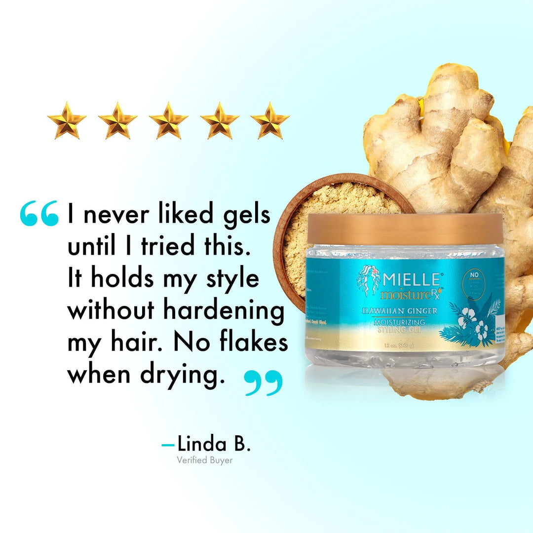 Mielle Moisture RX Hawaiian Ginger Hydrating Styling Gel - 340g | جل تصفيف مرطب مويستشر آر إكس هاوايان جينجر - 340 جم