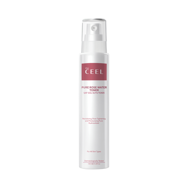 the CEEL Pure Rose Water Toner For All Skin Types - 100m | ذا سيل تونر بخاخ ماء الورد - 100 مل