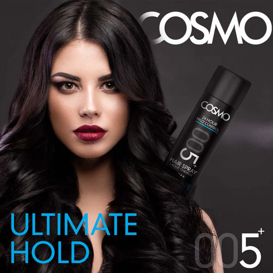 COSMO Ultimate Hold 005+ Hair Spray - 400ml | كوزمو بخاخ مثبت للشعر- 400 مل