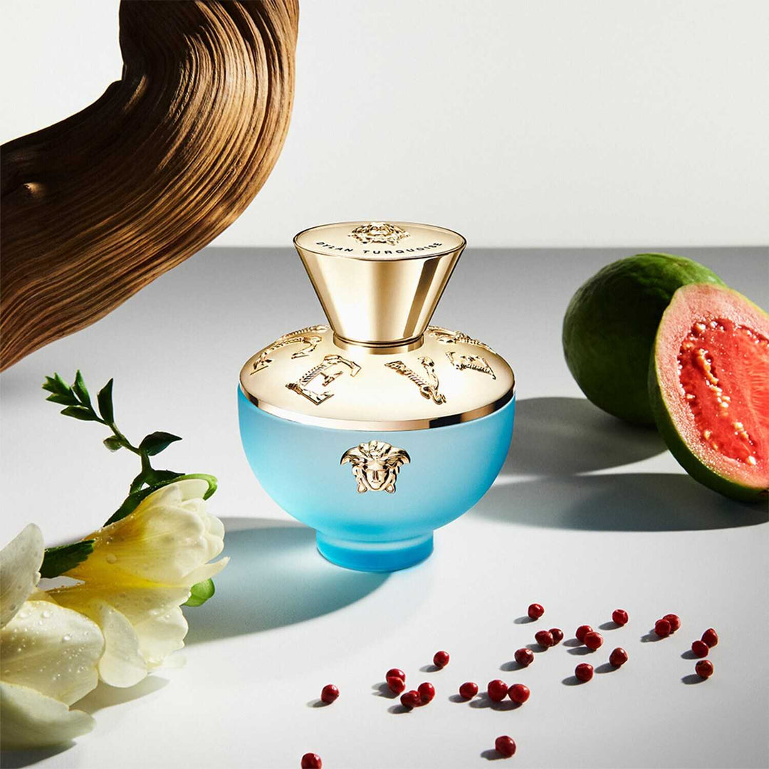 VERSACE Dylan Turquoise Edt - 100ml | فيرساتشي عطر ديلان تركواز او دي تواليت للنساء - 100 مل