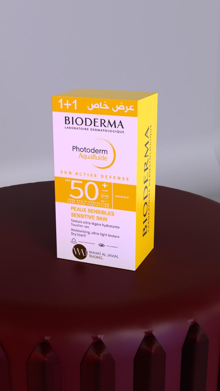 BIODERMA Photoderm Aquafluide SPF50+ - 1+1 X40ml | بيوديرما واقي شمسي سائل spf50+ 1+1 X 40 مل