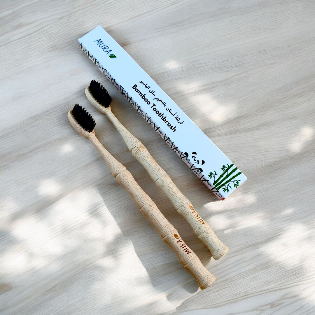 Mura Bamboo Shank Design Toothbrush | مورا فرشة الاسنان بتصميم ساق البامبو