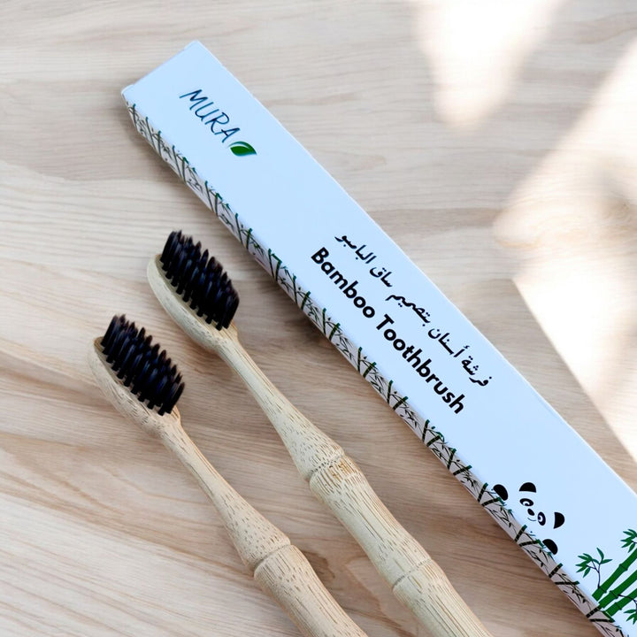 Mura Bamboo Shank Design Toothbrush | مورا فرشة الاسنان بتصميم ساق البامبو