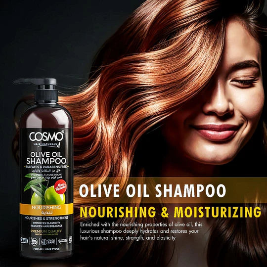 COSMO Olive Oil Nourishing Shampoo - 1000ml | كوزمو شامبو مغذي بزيت الزيتون - 1000 مل
